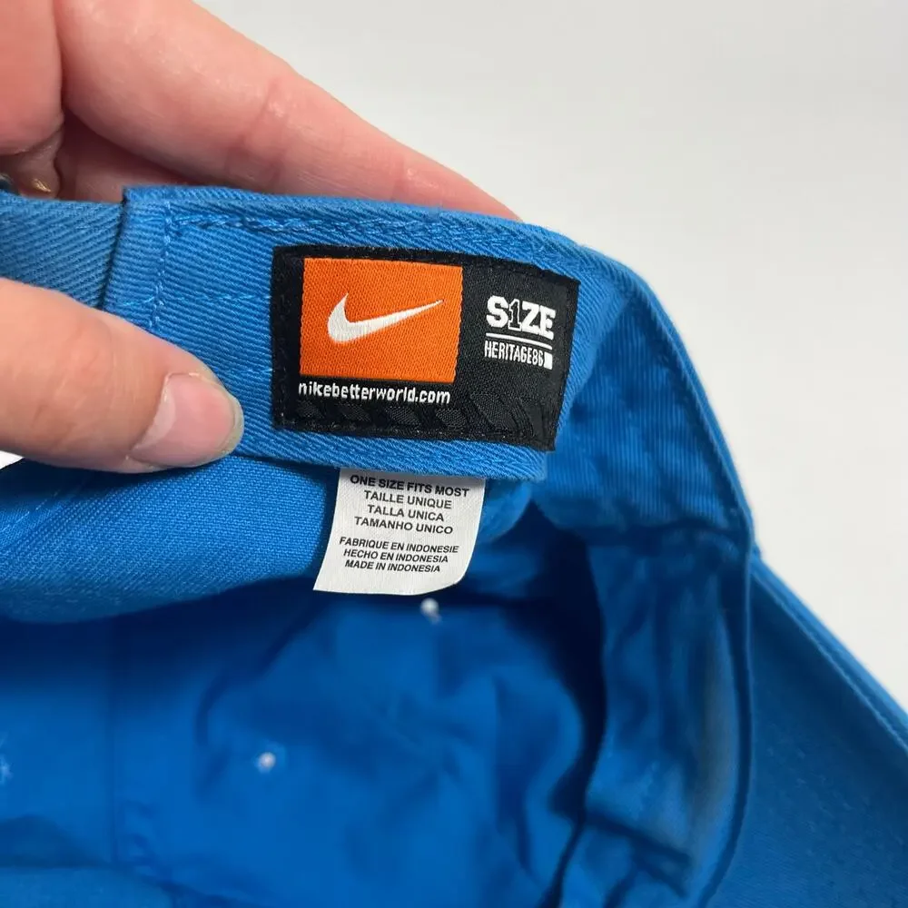 Nike Swoosh Baseball Cap Blue One Size Sports Active Casual Classic